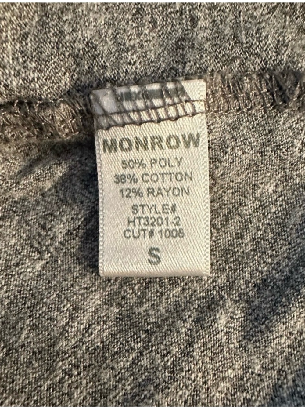 Monroe Gray Knit Scoop Neck Tank Top - - Picture 4 of 4